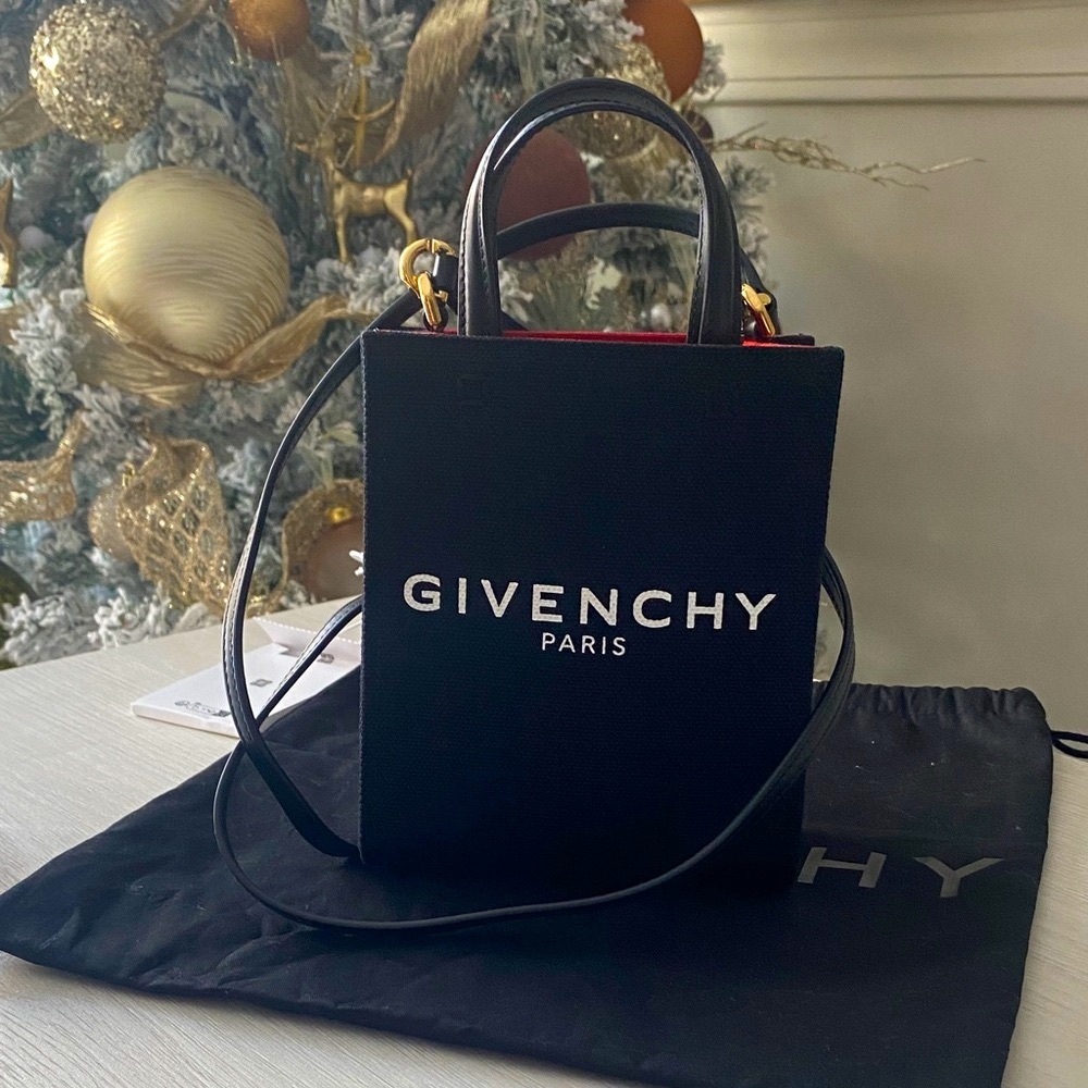 Givenchy Black Mini Bag with Gold Accents